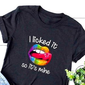 “I licked it” t-shirt